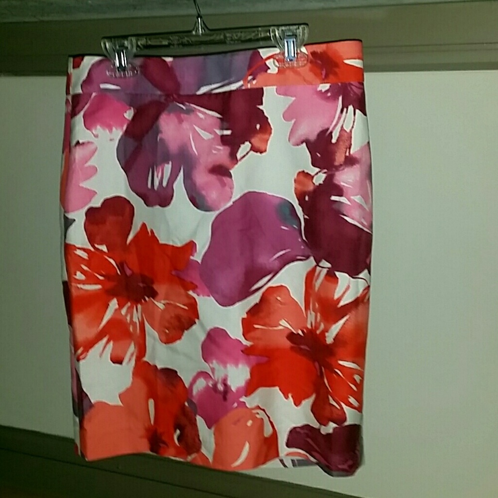 Ann Taylor Loft Floral Skirt Size 4